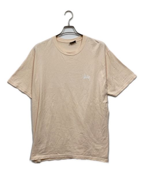 stussy（ステューシー）stussy (ステューシー) ロゴＴシャツ ピンク サイズ:Lの古着・服飾アイテム