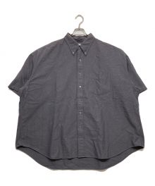 Graphpaper（グラフペーパー）の古着「Oxford Oversized S/S B.D Shirt」｜グレー