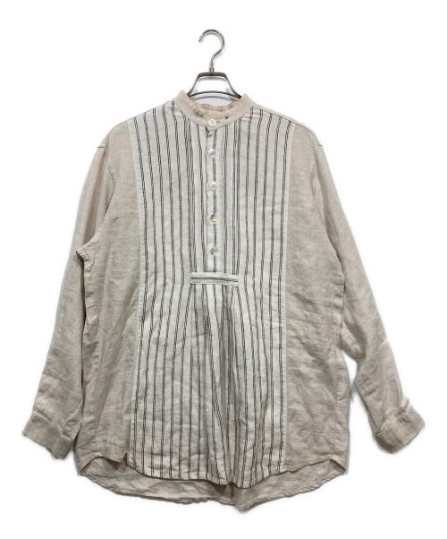 Amann（アマン）Amann (アマン) プルオーバーリネンスモックシャツ アイボリー サイズ:39の古着・服飾アイテム