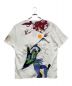 EVANGELION (エヴァンゲリオン) ORIENTAL BRAND NISHIKI 初号機VS赤龍 柄 和柄 半袖 Tシャツ ホワイト サイズ:XXL：6000円