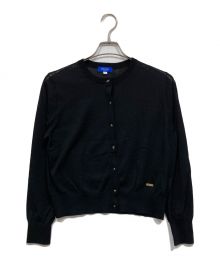 BLUE LABEL CRESTBRIDGE（ブルーレーベルクレストブリッジ）の古着「クルーネックカーディガン」｜ブラック