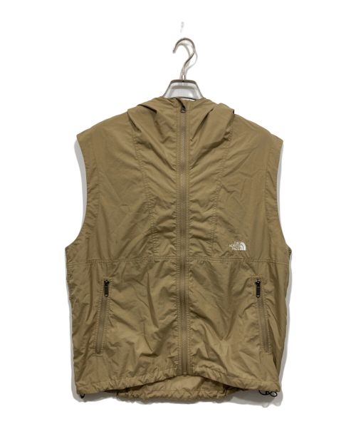 THE NORTH FACE（ザ ノース フェイス）THE NORTH FACE (ザ ノース フェイス) Compact Hooded Vest/ コンパクトフーデッドベスト ベージュ サイズ:Lの古着・服飾アイテム