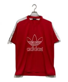 adidas（アディダス）の古着「90`sトレフォイルＴシャツ」｜レッド