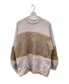 AMeLIEアメリ）の古着「MOHAIR BICOLOR LOOSE KNIT」｜パープル