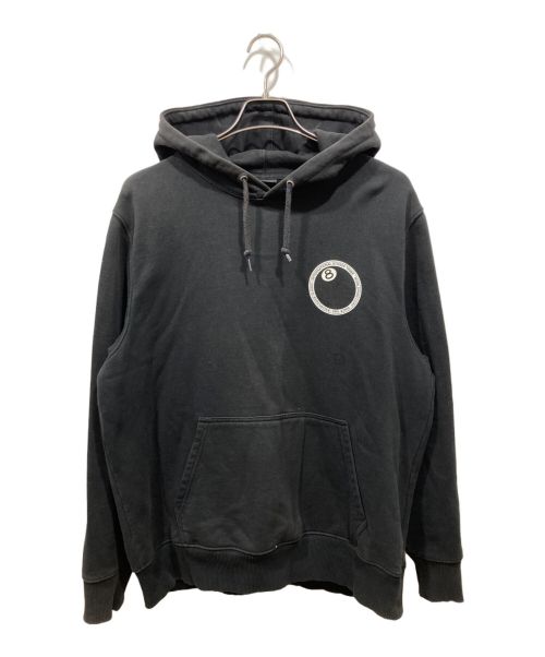 stussy（ステューシー）stussy (ステューシー) 8 BALL hooded sweat ブラック サイズ:Mの古着・服飾アイテム