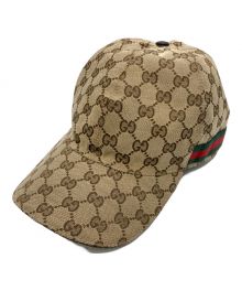 GUCCI（グッチ）の古着「GGキャンバスベースボールキャップ」｜ブラウン