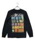 stussy (ステューシー) FLOWER GRID L/S TEE ブラック サイズ:M：7000円