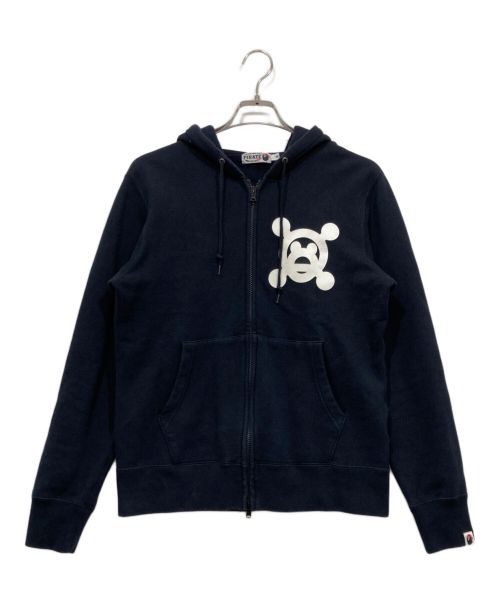 A BATHING APE（アベイシングエイプ）A BATHING APE (アベイシングエイプ) ジップパーカー ブラック サイズ:Mの古着・服飾アイテム