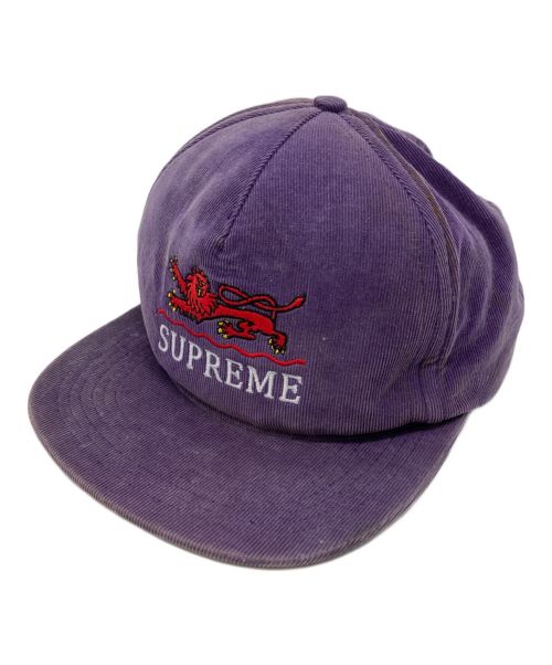 SUPREME（シュプリーム）SUPREME (シュプリーム) サポーターズ 5パネル キャップ パープルの古着・服飾アイテム