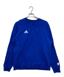 adidas（アディダス）の古着「ロゴプリントスウェット」｜ブルー