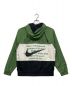 NIKE (ナイキ) SWOOSH HOODY WOVEN JACKET グリーン×ブラック サイズ:L：6000円