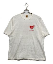 HUMAN MADE×GIRLS DON'T CRY（ヒューマンメイド×ガールズ ドント クライ）の古着「ハートロゴプリントTシャツ」｜ホワイト