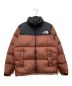 THE NORTH FACE（ザ ノース フェイス）の古着「ヌプシジャケット」｜ブラック×オレンジ