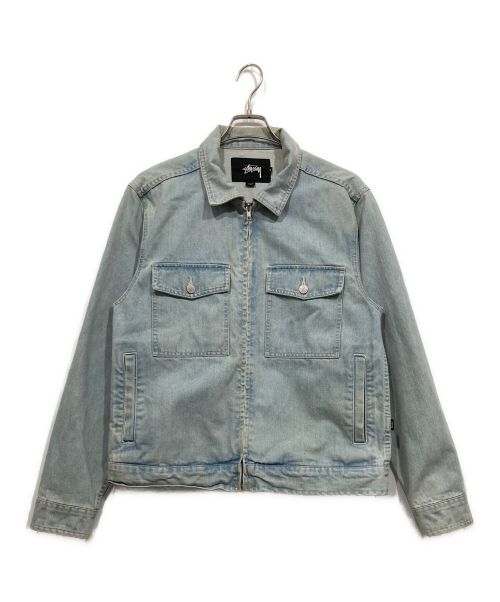 stussy（ステューシー）stussy (ステューシー) Washed Denim Garage JACKET インディゴ サイズ:Mの古着・服飾アイテム