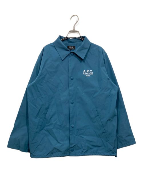 A.P.C.（アーペーセー）A.P.C. (アーペーセー) イロンコーチジャケット ブルー サイズ:Sの古着・服飾アイテム