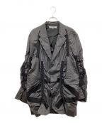 ANREALAGEアンリアレイジ）の古着「テーピングギャザーテーラードジャケット / TAPING GATHER TAILORED JACKET」｜グレー