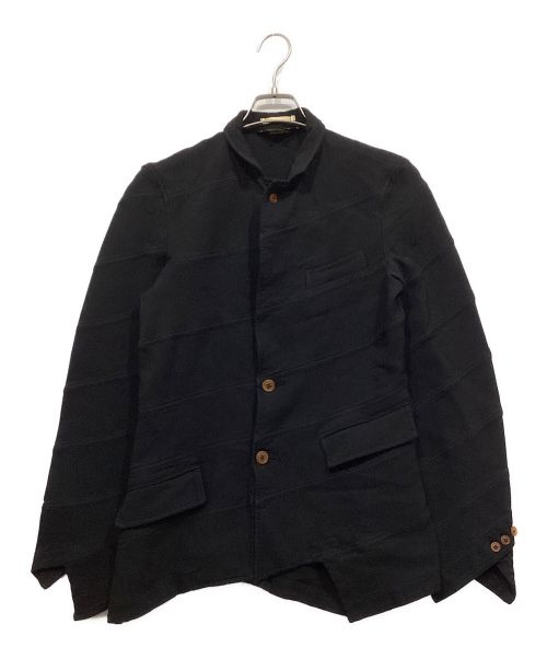 COMME des GARCONS HOMME PLUS（コムデギャルソンオムプリュス）COMME des GARCONS HOMME PLUS (コムデギャルソンオムプリュス) 縮絨螺旋ジャケット ブラック サイズ:Sの古着・服飾アイテム