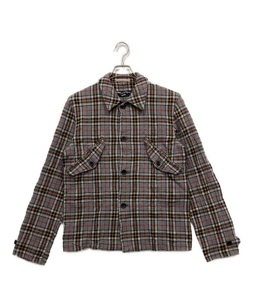 COMME des GARCONS HOMME（コムデギャルソン オム）COMME des GARCONS HOMME (コムデギャルソン オム) チェックシャツ グレー サイズ:Mの古着・服飾アイテム