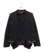 BLACK COMME des GARCONSブラック コムデギャルソン）の古着「フリルデザインジャケット」｜ブラック