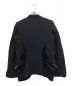 BLACK COMME des GARCONS (ブラック コムデギャルソン) フリルデザインジャケット ブラック サイズ:M：17000円