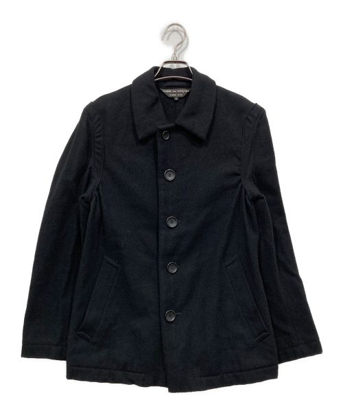 COMME des GARCONS HOMME PLUS（コムデギャルソンオムプリュス）COMME des GARCONS HOMME PLUS (コムデギャルソンオムプリュス) インサイドアウトウールテーラードジャケット ブラック サイズ:Sの古着・服飾アイテム