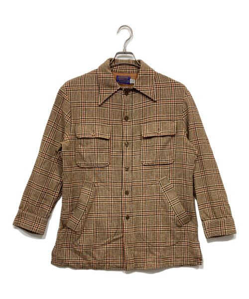 PENDLETON（ペンドルトン）PENDLETON (ペンドルトン) チェックネルシャツジャケット ブラウン サイズ:Mの古着・服飾アイテム