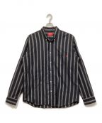 SUPREMEシュプリーム）の古着「Stripe Shirt」｜ブラック