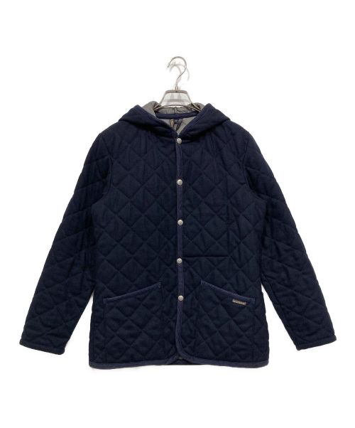 LAVENHAM（ラベンハム）LAVENHAM (ラベンハム) フーデッドキルティングコート ネイビー サイズ:36の古着・服飾アイテム