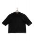 TRADE MARK GOLD（トレードマークゴールド）の古着「スビンコットン オーバーサイズ フットボールTシャツ / SUVIN COTTON OVERSIZE FOOTBALL T-SHIRT」｜ブラック