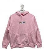 SUPREMEシュプリーム）の古着「Bling Box Logo Hooded Sweatshirt」｜ピンク