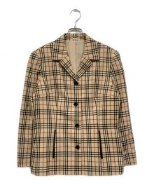 BURBERRY LONDON（バーバリーロンドン）の古着「ノヴァチェックテーラードジャケット」｜ベージュ