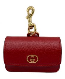 GUCCI（グッチ）の古着「ダブルＧ エチケットバッグ」｜レッド