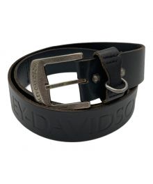 HARLEY-DAVIDSON（ハーレーダビッドソン）の古着「Accent Stitch Leather Belt」｜ブラック