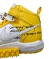 中古・古着 NIKE (ナイキ) OFFWHITE (オフホワイト) エアフォース1 ミッド SP LTHR / AIR FORCE 1 MID SP LTHR イエロー サイズ:28.5cm：18000円