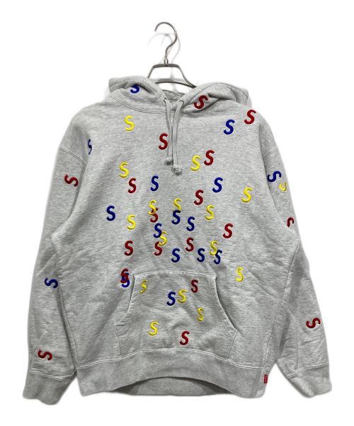 SUPREME（シュプリーム）SUPREME (シュプリーム) Embroidered S Hooded / エンブロイダードSフーディー グレー サイズ:Mの古着・服飾アイテム