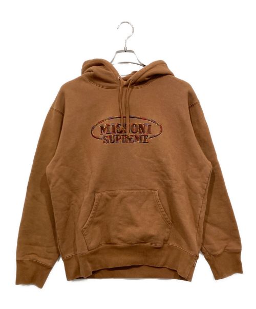 SUPREME（シュプリーム）SUPREME (シュプリーム) missoni (ミッソーニ) ロゴパーカー / Missoni Hooded ブラウン サイズ:Mの古着・服飾アイテム