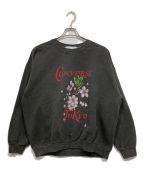 CONVERSE TOKYOコンバーストウキョウ）の古着「VINTAGE LIKE CHERRY BLOSSAM PRINT SWEAT」｜グレー