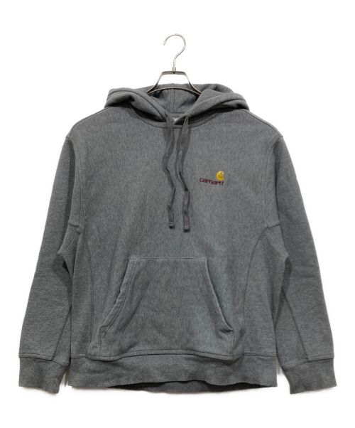 Carhartt WIP（カーハート ワークインプログレス）Carhartt WIP (カーハート ワークインプログレス) フーデッド アメリカン スクリプト スウェット / HOODED AMERICAN SCRIPT SWEAT グレー サイズ:Mの古着・服飾アイテム