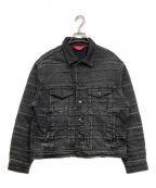 SUPREMEシュプリーム）の古着「Layered Denim Trucker Jacket」｜グレー