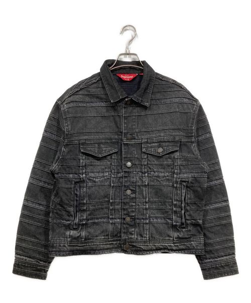 SUPREME（シュプリーム）SUPREME (シュプリーム) Layered Denim Trucker Jacket グレー サイズ:Sの古着・服飾アイテム