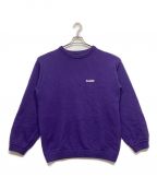 X-LARGEエクストララージ）の古着「STANDARD LOGO CREWNECK KNIT」｜パープル