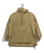 Ujohウジョー）の古着「ハーフジッププルオーバー / Pullover Hoodie」｜ベージュ