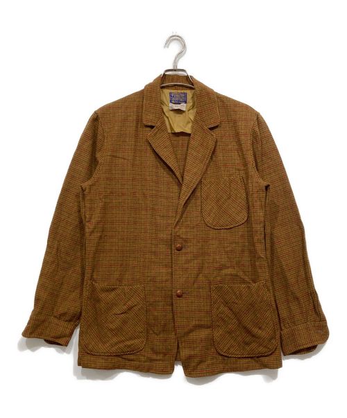 PENDLETON（ペンドルトン）PENDLETON (ペンドルトン) クルミボタン 3Bジャケット ブラウン サイズ:Mの古着・服飾アイテム