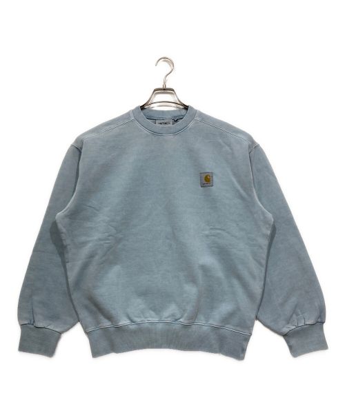 CarHartt（カーハート）CarHartt (カーハート) クルーネックスウェット / VISTA SWEATSHIRT ブルー サイズ:Sの古着・服飾アイテム