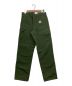 CarHartt (カーハート) DOUBLE KNEE PANT グリーン サイズ:W30（76cm）：17000円