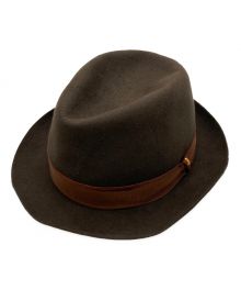 BORSALINO（ボルサリーノ）の古着「フェルト中折れハット」｜ブラウン