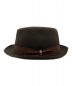 BORSALINO (ボルサリーノ) フェルト中折れハット ブラウン：7000円