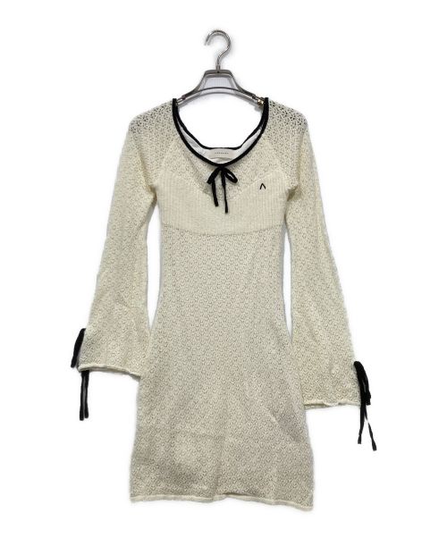 AND MARY（アンドマリー）AND MARY (アンドマリー) Lily crochet mini dress ホワイト サイズ:FREEの古着・服飾アイテム