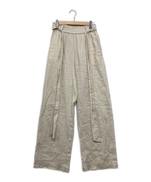 HYKE（ハイク）HYKE (ハイク) リネンパンツ / LINEN WIDE LEG PANTS アイボリー サイズ:3の古着・服飾アイテム