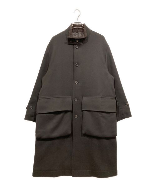 stein（シュタイン）stein (シュタイン) OVER SLEEVE STAND COLLAR COAT ブラウン サイズ:Sの古着・服飾アイテム